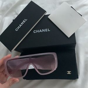 Chanel Shields Sunglasses Pink